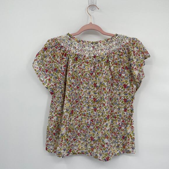 BB Dakota Steve Madden Fleetwood Flutter Floral Top Size Medium - Picture 6 of 10